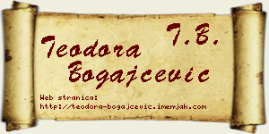 Teodora Bogajčević vizit kartica